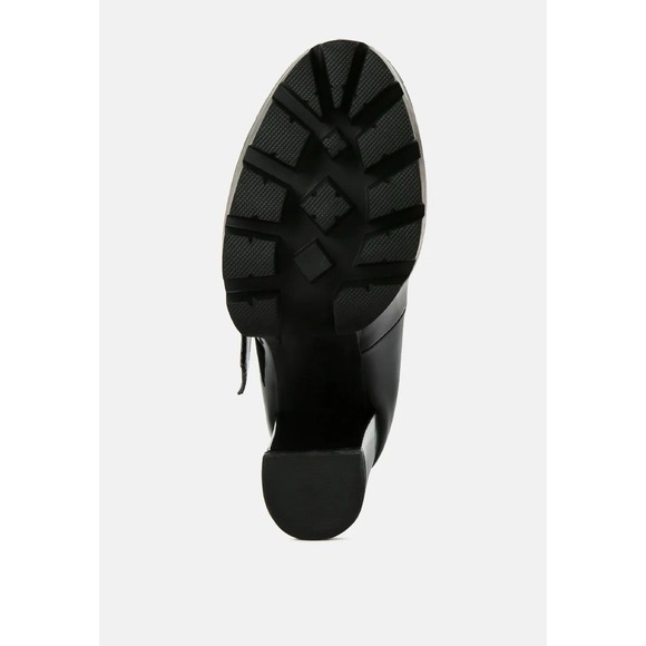 London Rag Mary Jane Black Platform Heels Women US 10 Patent Y2K Chunky Goth Alt - Picture 5 of 7